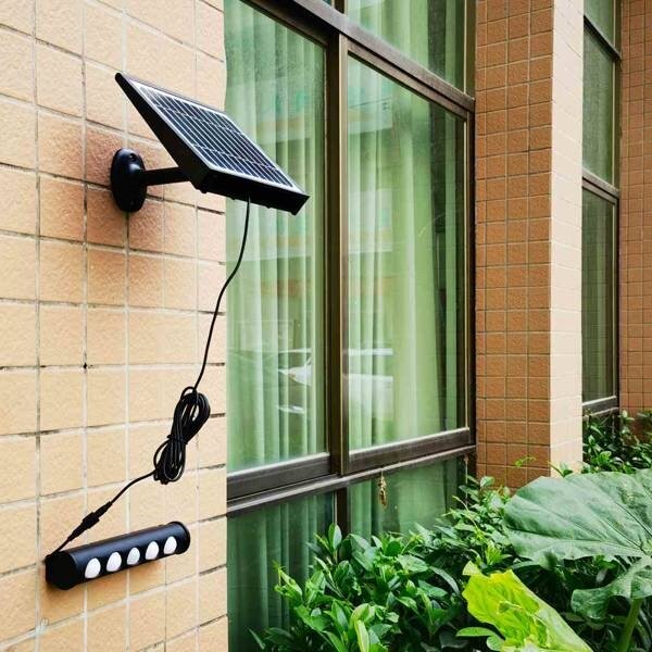 LED Solární nástěnná lampa se senzorem pohybu LED/8W/3,7V 4000 mAh 4000K IP65