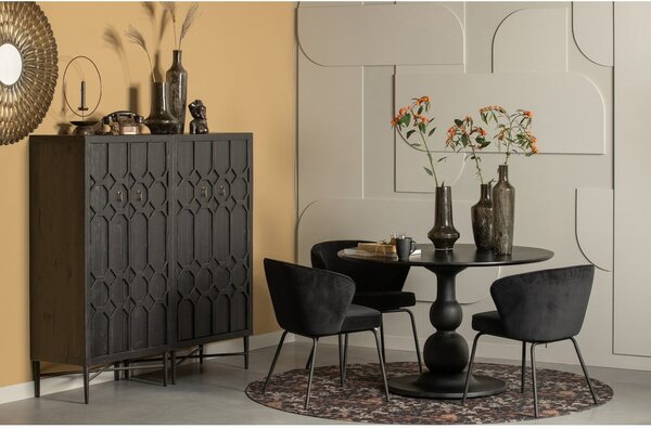 Černá skříňka z recyklovaného dřeva 75x143 cm Bequest – BePureHome