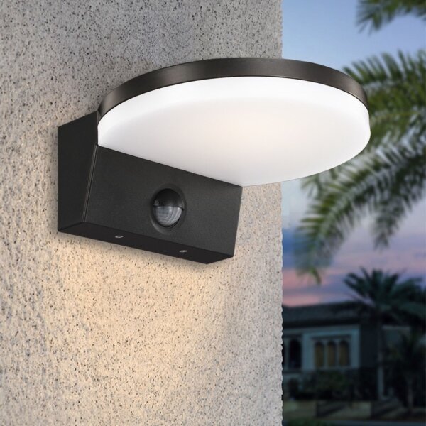 Top Light - LED Venkovní nástěnné svítidlo se senzorem LED/15W/230V IP65 černá