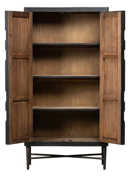 Černá skříňka z recyklovaného dřeva 75x143 cm Bequest – BePureHome