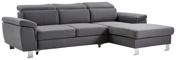 ROHOVÁ SEDAČKA, textil, šedá Xora - Sedací soupravy