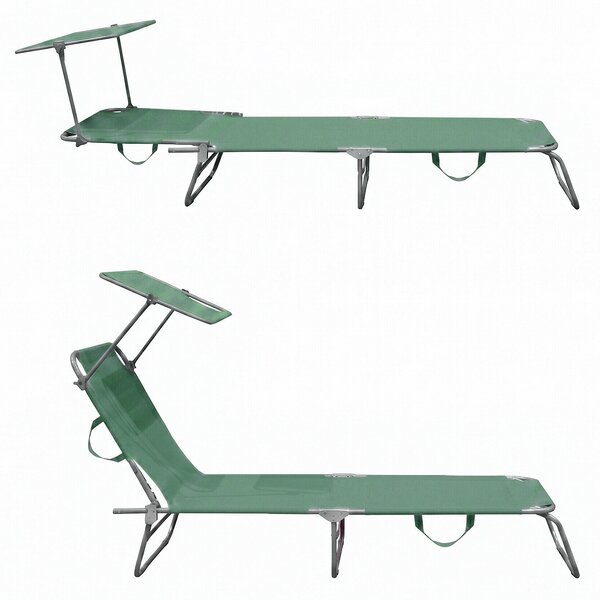 AGA Lehátko se stříškou MR4254 zelené 55x186 cm