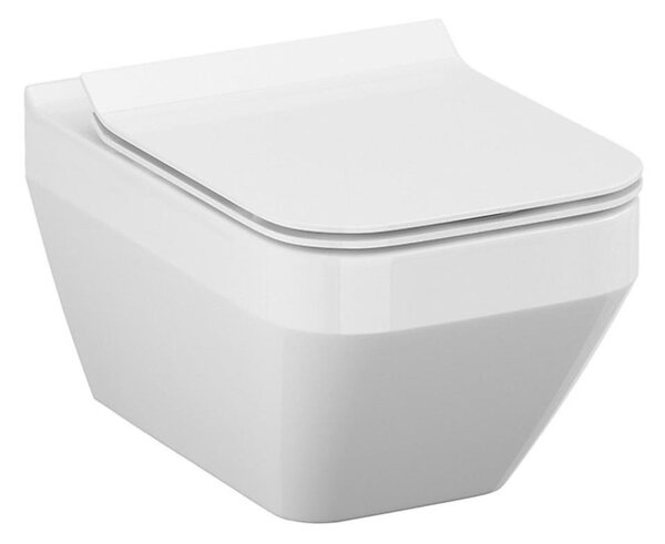Cersanit S701-213-ECO - Závěsné WC s prkénkem CREA keramika/bílá