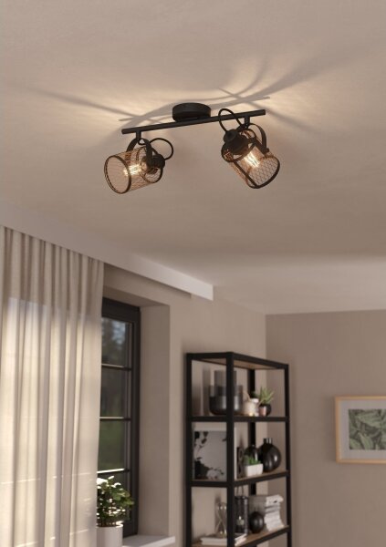 Eglo 43532 - Stropní bodové svítidlo DELLOW 2xE27/40W/230V