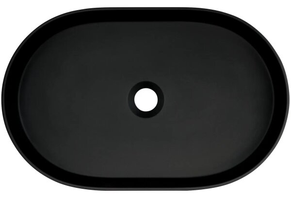 Deante CQS_NU6S - Umyvadlo na desku SILIA 35x55 cm granit/černá