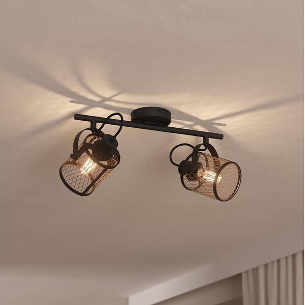 Eglo 43532 - Stropní bodové svítidlo DELLOW 2xE27/40W/230V