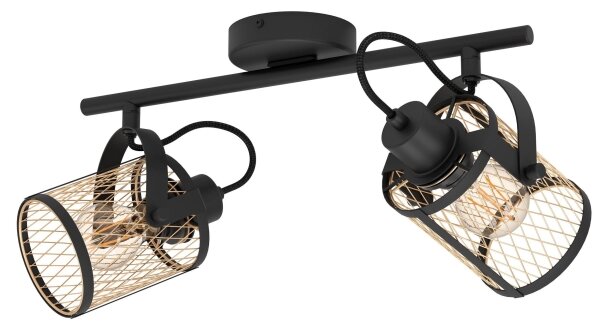 Eglo 43532 - Stropní bodové svítidlo DELLOW 2xE27/40W/230V