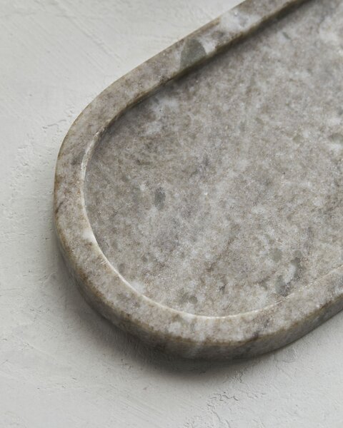 Meraki Mramorový podnos Beige - Oval Large MK177