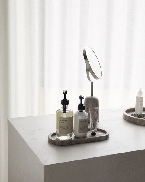 Meraki Mramorový podnos Beige - Oval Large MK177