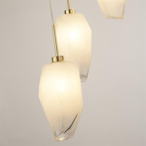 Searchlight 23146-5SB - Lustr na lanku ROCKY 5xG9/33W/230V