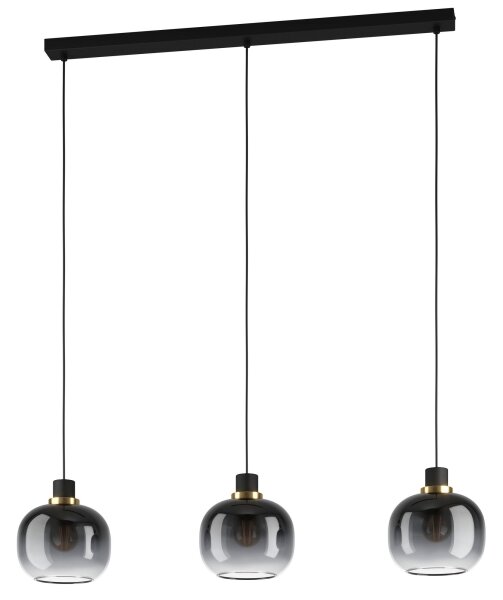 Eglo 99617 - Lustr na lanku OILELLA 3xE27/40W/230V šedá