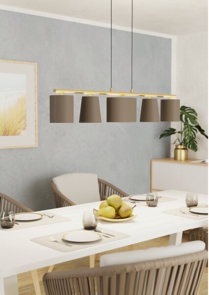 Eglo 99487 - Lustr na lanku ALMEIDA 5xE14/40W/230V