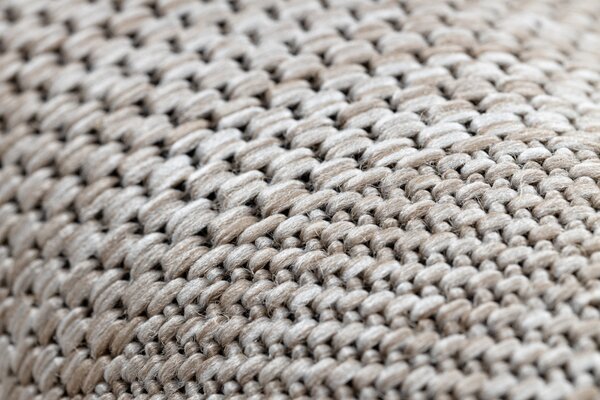 Balta Kusový koberec Sisal FLOORLUX 20079 stříbrný / černý Rozměr: 80x150 cm