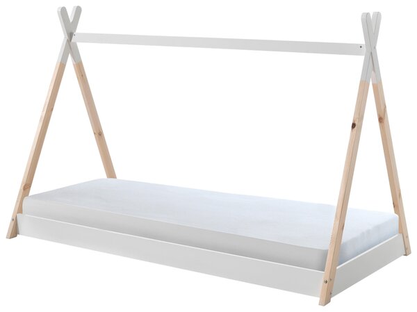 DĚTSKÁ POSTEL SE STŘÍŠKOU, 90/200 cm bílá, barvy borovice MID.YOU - Dětské postele, Online Only