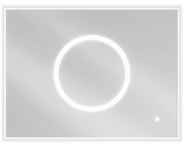 Mexen Koga podsvícené koupelnové zrcadlo 80 x 60 cm, LED 6000K, proti mlze - 9821-080-060-611-00