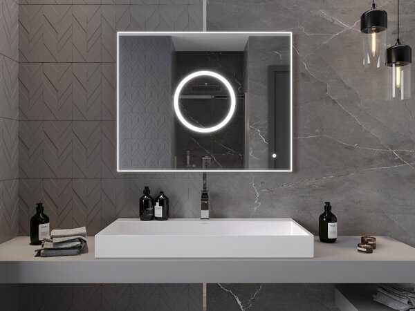Mexen Koga podsvícené koupelnové zrcadlo 100 x 80 cm, LED 6000K, antizapaření - 9821-100-080-611-00