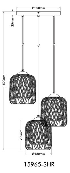 ZÁVĚSNÉ SVÍTIDLO, 39,4/150 cm Globo - Online Only svítidla, Online Only