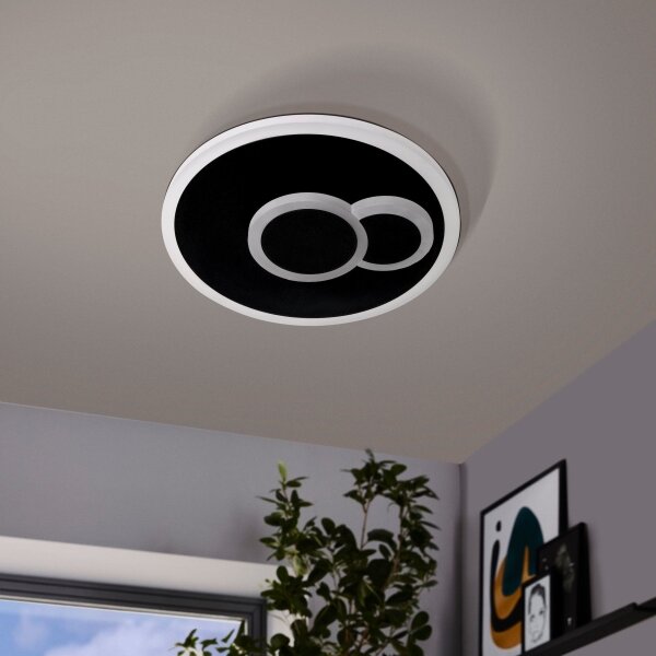 Eglo 30659 - LED Stropní svítidlo CADEGAL LED/7,8W/230V pr. 20 cm černá