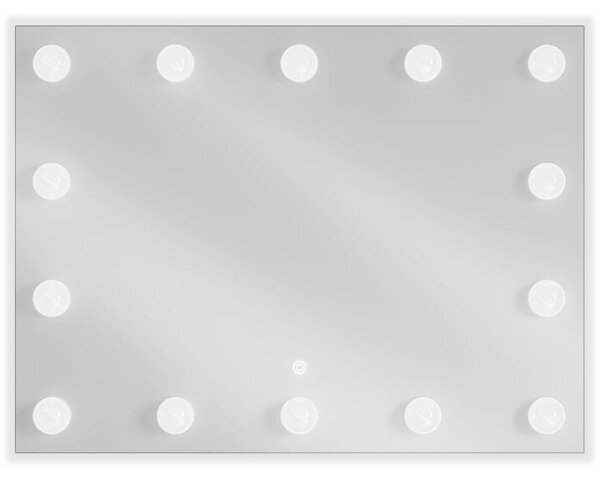Mexen Dona podsvícené koupelnové zrcadlo 80 x 60 cm, LED 6000K, protizamlžovací - 9818-080-060-611-00