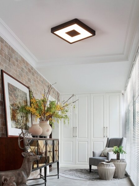 Eglo 900283 - LED Venkovní stropní svítidlo IPHIAS LED/17W/230V IP44 černá