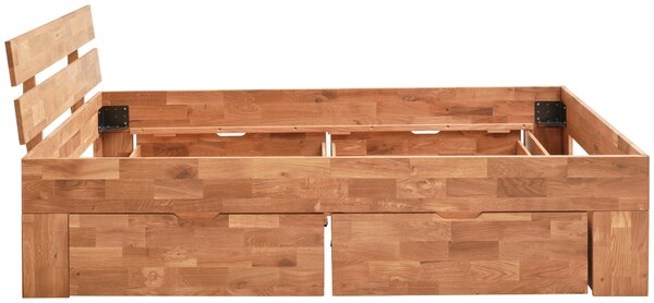 POSTEL S ÚLOŽNÝM PROSTOREM, 140/200 cm barvy dubu Livetastic - Jednolůžkové postele, Online Only