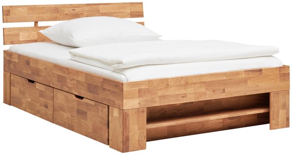 POSTEL S ÚLOŽNÝM PROSTOREM, 140/200 cm barvy dubu Livetastic - Jednolůžkové postele, Online Only