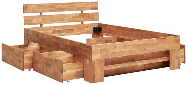 POSTEL S ÚLOŽNÝM PROSTOREM, 140/200 cm barvy dubu Livetastic - Jednolůžkové postele, Online Only