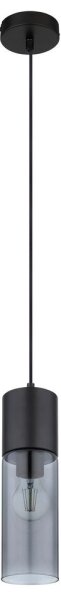 Globo 21000HB - Lustr na lanku ANNIKA 1xE27/25W/230V pr. 10,5 cm černá