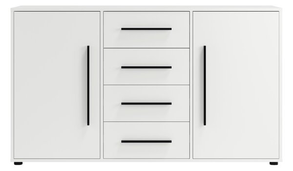 Komoda MAXIONE K2D4SZ MX-02 Barva: Matná bílá