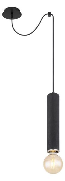 Globo 15499H - Lustr na lanku MARION 1xE27/60W/230V černé dřevo