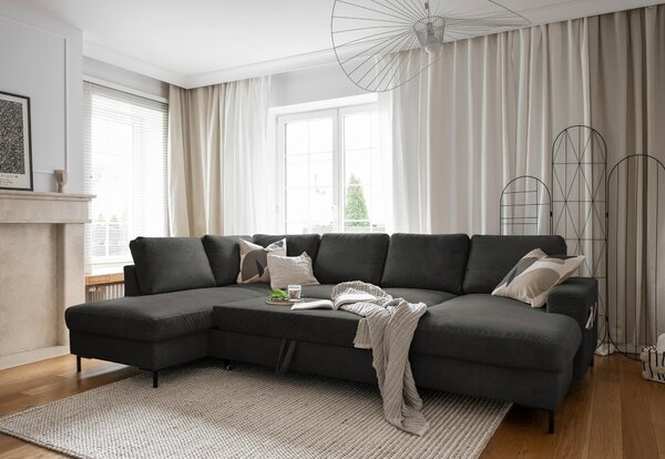 SEDACÍ SOUPRAVA, textil, šedá MID.YOU - Sedací soupravy, Online Only