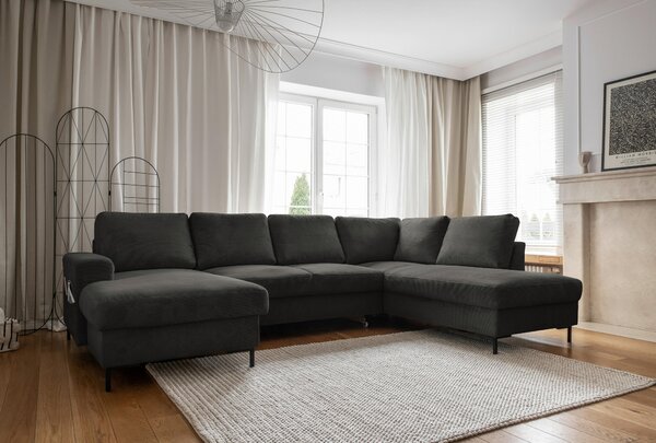 SEDACÍ SOUPRAVA, textil, šedá MID.YOU - Sedací soupravy, Online Only