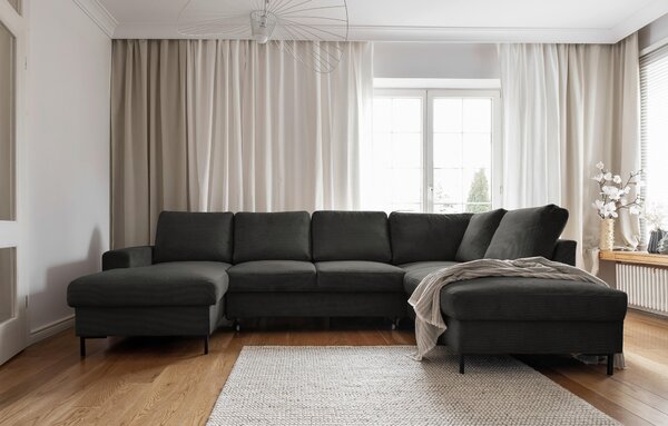 SEDACÍ SOUPRAVA, textil, šedá MID.YOU - Sedací soupravy, Online Only