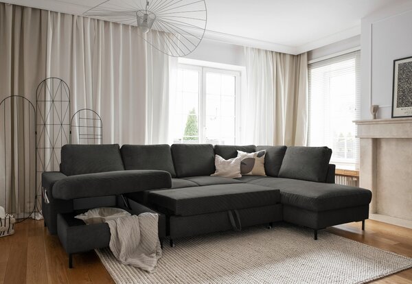 SEDACÍ SOUPRAVA, textil, šedá MID.YOU - Sedací soupravy, Online Only