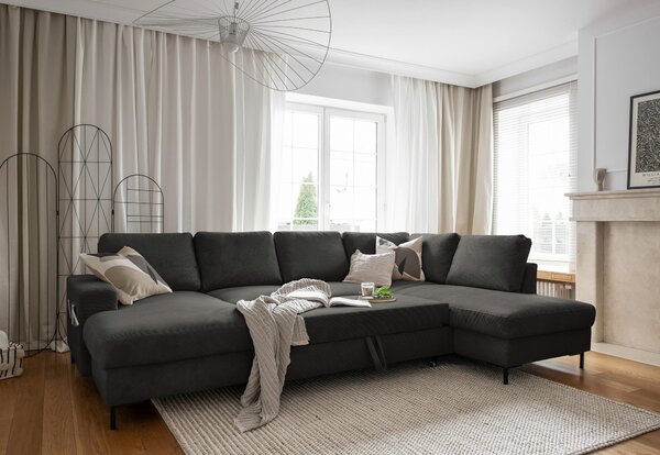 SEDACÍ SOUPRAVA, textil, šedá MID.YOU - Sedací soupravy, Online Only