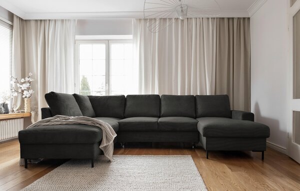 SEDACÍ SOUPRAVA, textil, šedá MID.YOU - Sedací soupravy, Online Only