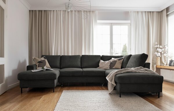 SEDACÍ SOUPRAVA, textil, šedá MID.YOU - Sedací soupravy, Online Only