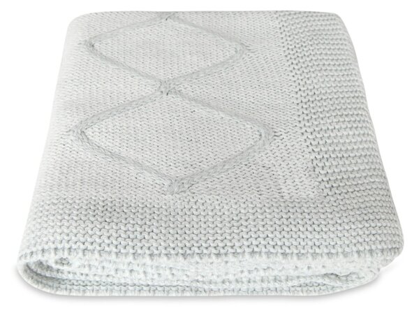 Světle modrá dětská deka s příměsí bavlny Homemania Decor Baby Baby, 90 x 90 cm