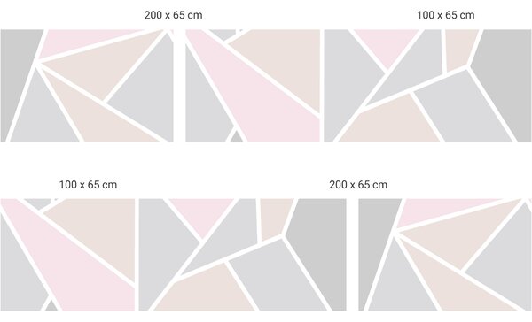 FUGU Pruh za postel - Geometric emotion Varianta ochrany zdi: Delší strana postele 200x65 cm