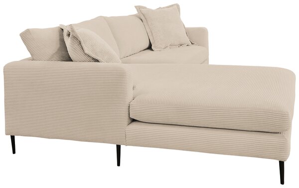 ROHOVÁ SEDAČKA, textil, krémová P & B - Sedací soupravy, Online Only
