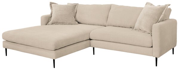 ROHOVÁ SEDAČKA, textil, krémová P & B - Sedací soupravy, Online Only