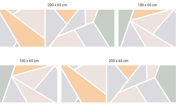 FUGU Pruh za postel - Geometric emotion jungle Varianta ochrany zdi: Delší strana postele 200x65 cm