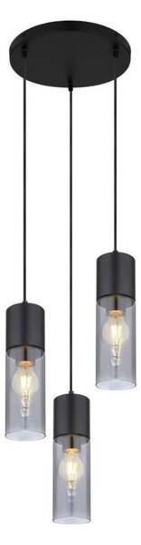 Globo 21000-3HB - Lustr na lanku ANNIKA 3xE27/25W/230V pr. 30 cm černá