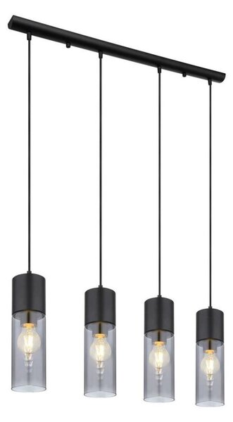 Globo 21000-4HB - Lustr na lanku ANNIKA 4xE27/25W/230V černá