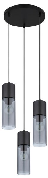 Globo 21000-3HB - Lustr na lanku ANNIKA 3xE27/25W/230V pr. 30 cm černá