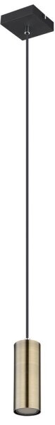 Globo 57911HM - Lustr na lanku ROBBY 1xGU10/35W/230V černá/mosaz