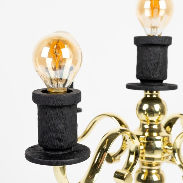 Černá stolní lampa Bold Monkey Proudly Crowned Panther 62 cm