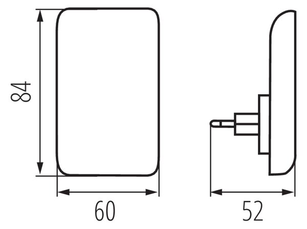LED orientační světlo ORISA 37395 černá