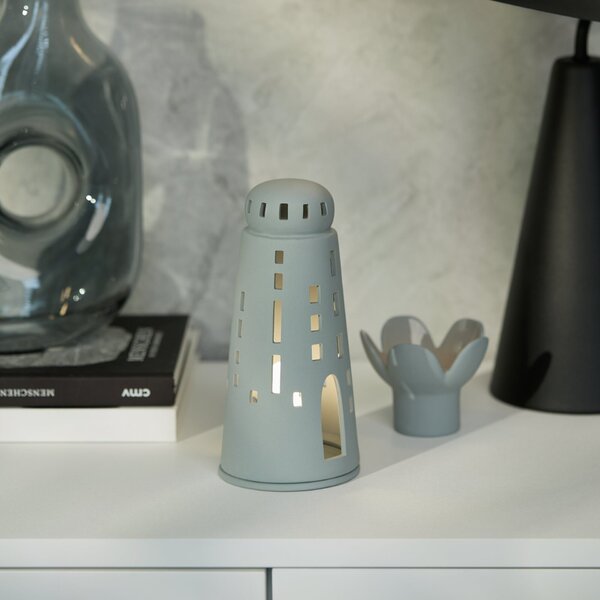 Porcelánový svícen Lighthouse Grey