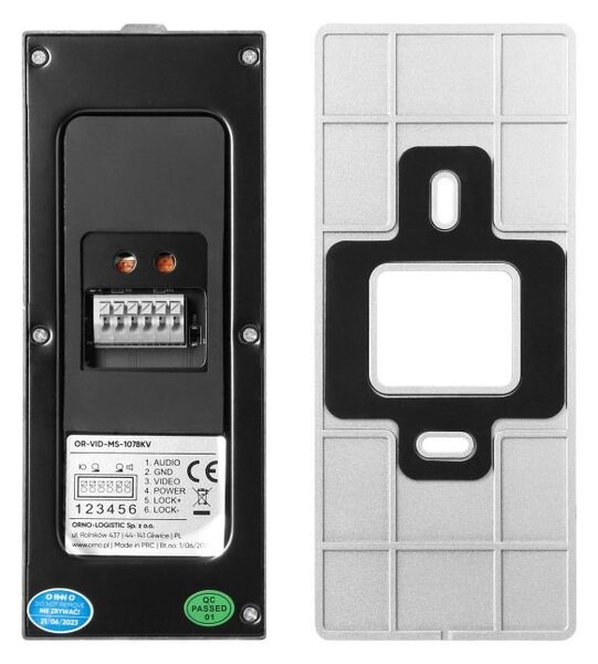 Videozvonek ORNO OR-VID-MS-1078 TALOS 4-drát, Tuya Smart, LCD 7"